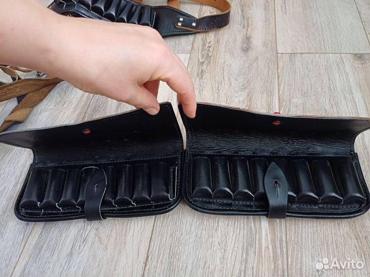 Патронташ кожа 12 калибр