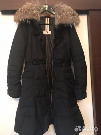 Пальто с енотом