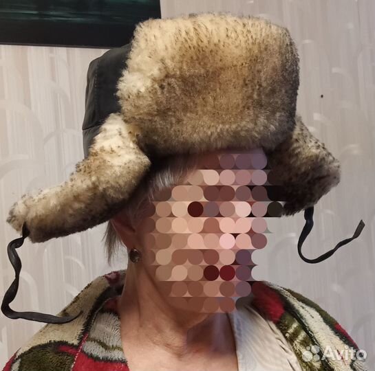 Шапка ушанка мужская