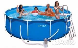Каркасный бассейн с насосом и комплектующими