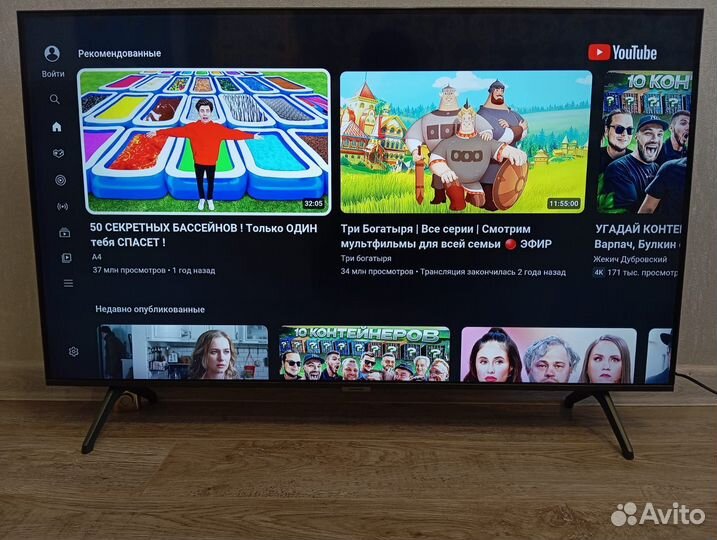 4К SmartTV Samsung UE43TU7090(109см) Tizen,Wi-Fi