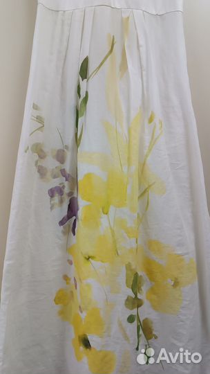 Сарафан Max Mara xs белый шелк хлопок