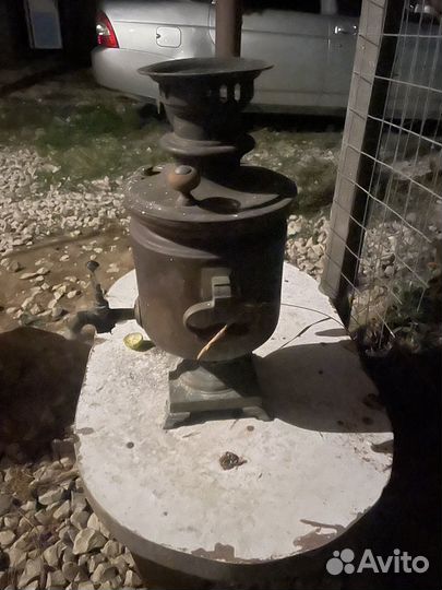 Самовар на дровах медный