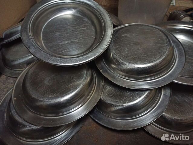 Тарелки из нержавейки СССР