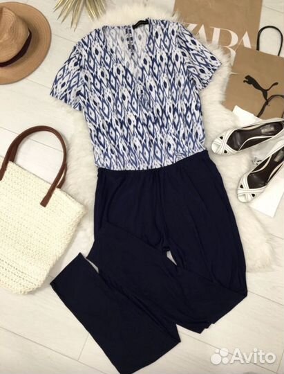 Комбинезон темно синий L р, комфортный