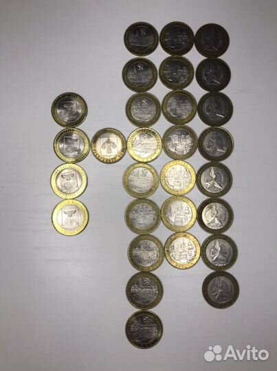 Монеты 10 рублей юбилейные биметалл