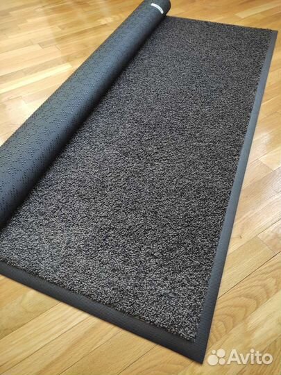 Ковёр каучук асептик черная норка 85/150 см