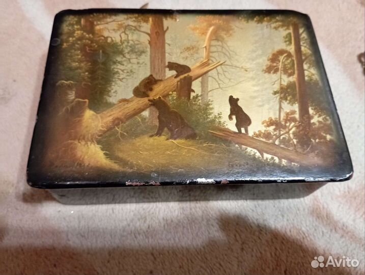 Шкатулка СССР, дерево, 