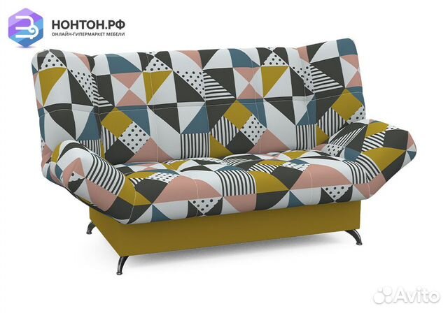 Диван клик-кляк Палермо с принтом ретро