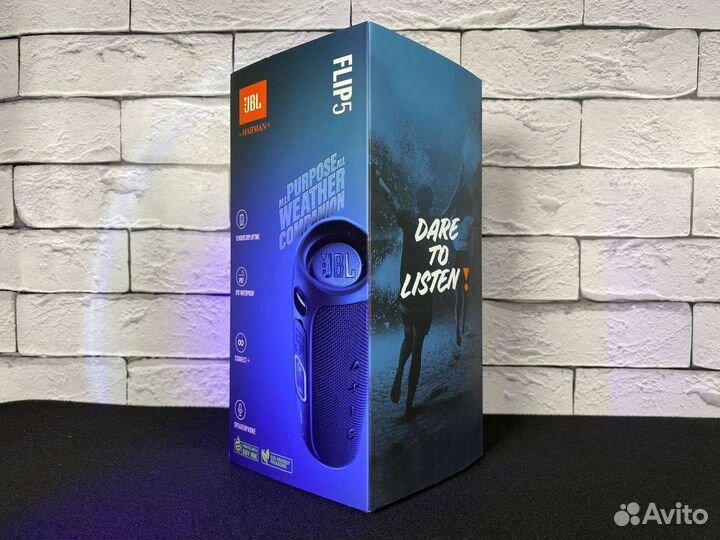 Портативная колонка JBL Flip 5, синий,черный