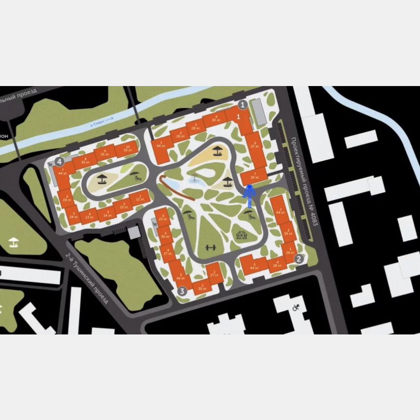 1-к. квартира, 33,5 м², 24/30 эт.