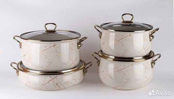 Эмалированные кастрюли набор Турция