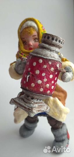 Ватная ёлочная игрушка