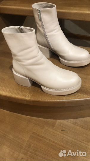 Полусапоги женские зимние 38 размер бежевые