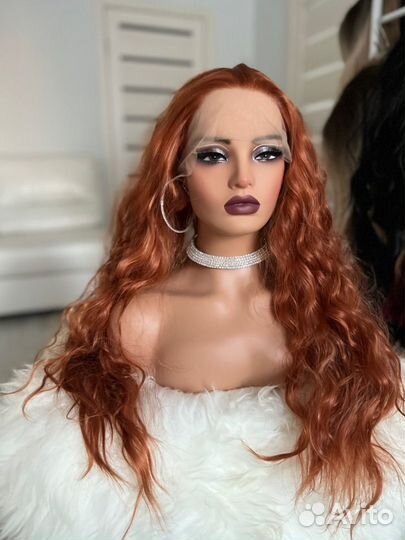 Парик рыжий на сетке