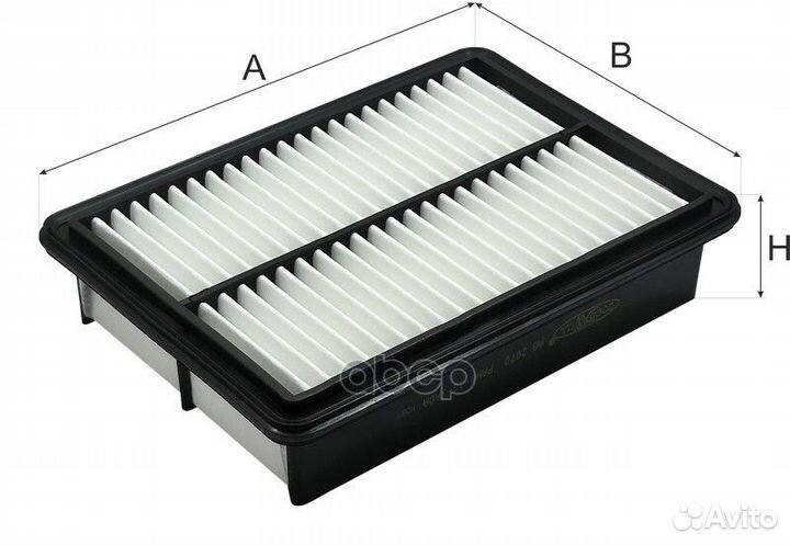 Nsii0027271539 Фильтр воздушный 0,405 AG 2070