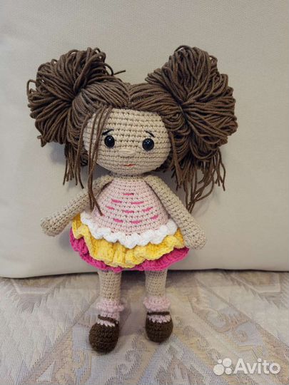Вязаная кукла 30 см