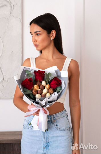 Букеты с клубники в шоколаде
