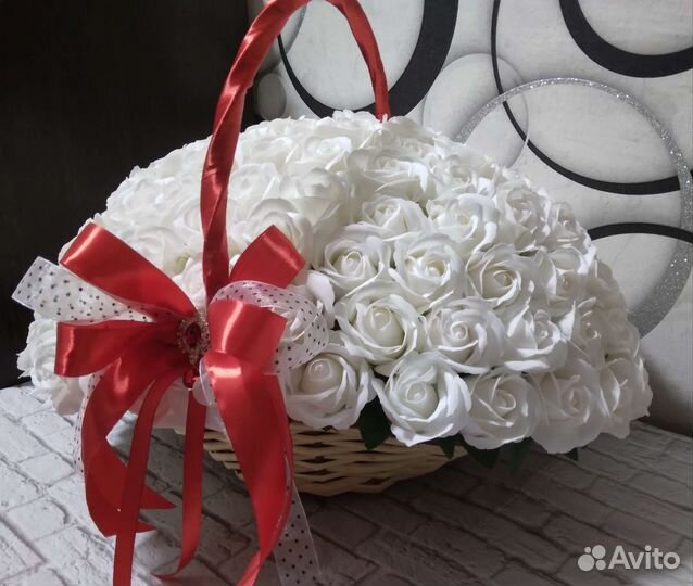 Букет из мыльных цветов,123 розы,букеты,цветы