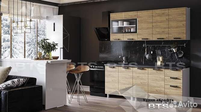 Кухонный гарнитур+стол в одном стиле