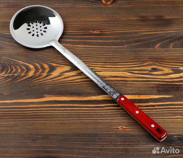 Шумовка для казана, 47 см, нерж. сталь. Половники