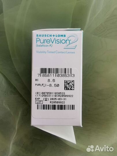 Линзы контактные