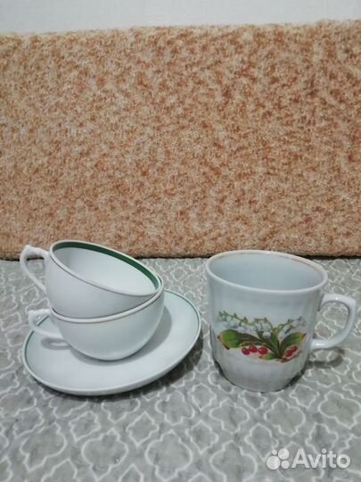 Графин и стопки Чехия, Кружки СССР