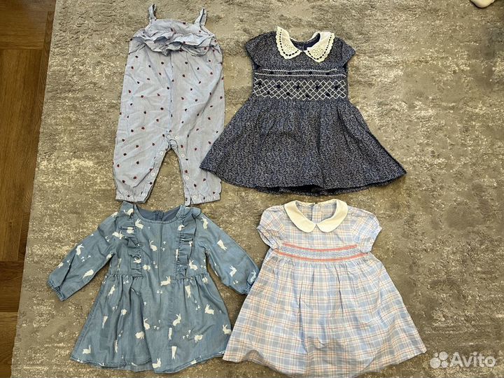 Летняя одежда на девочку 80