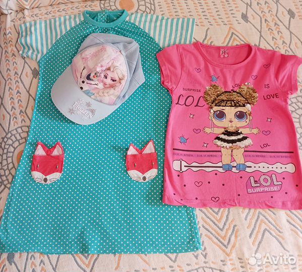 Пакет вещей на девочку 110,116 см