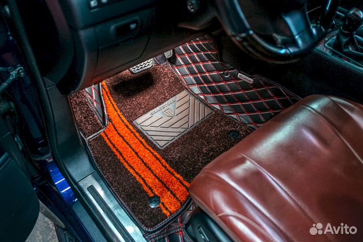 3D коврики из экокожи Lexus