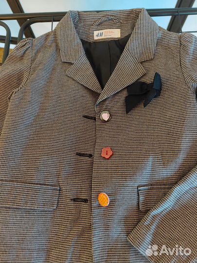 Костюм пиджак с брюками H&M, рост 134