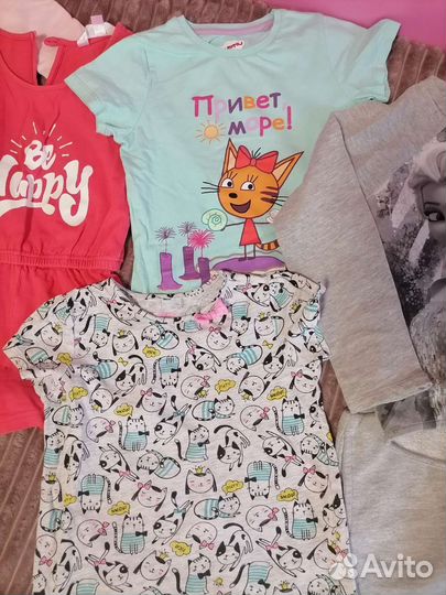 Вещи на девочку пакетом 116р