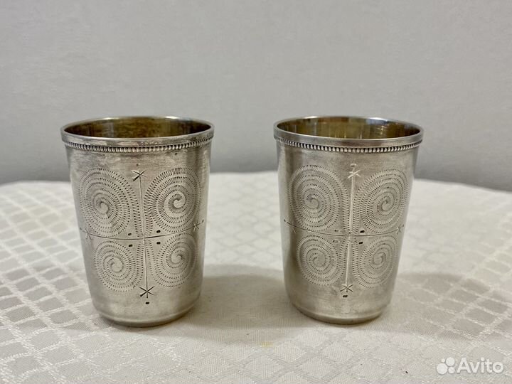 Рюмки стопки серебро 916 проба