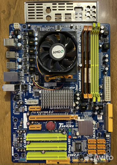 Комплект мать проц оперативка