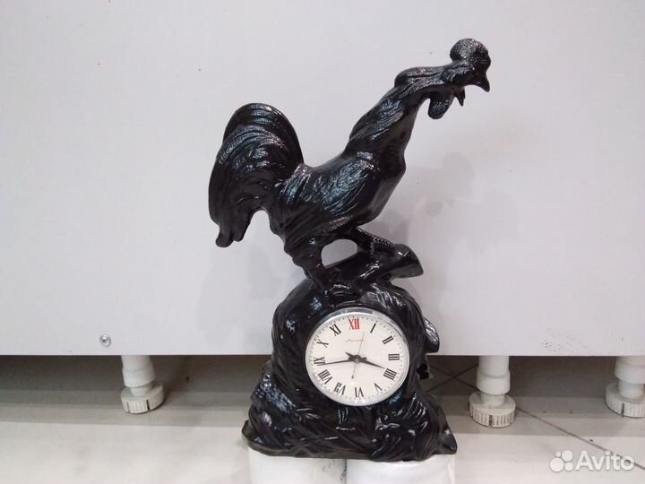 Часы Петух чугун касли, куса СССР каминные литье
