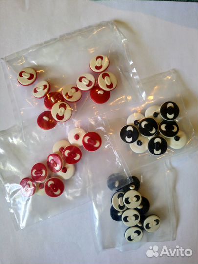 Пуговицы на ножке (пластик) мелкий опт, опт