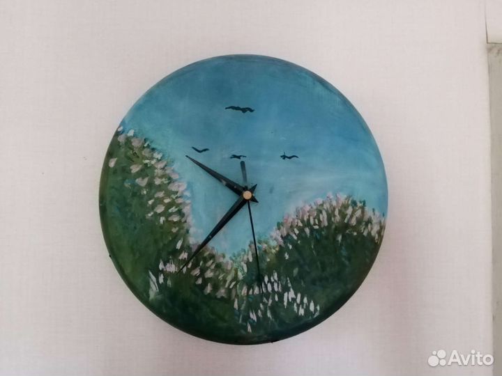 Часы настенные ручной работы