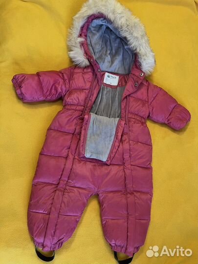 Зимний комбинезон для девочки 74