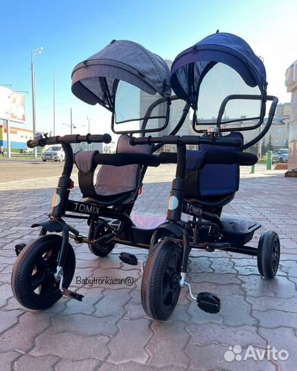 Велосипед трёх колёсный Baby Trike синий
