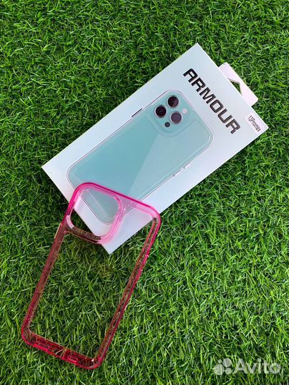 Чехлы iPhone Silicone MagSafe Armour Акрил Цветные