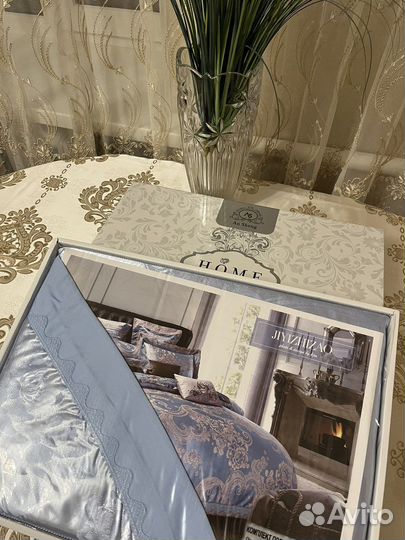 Белье постельное евро сатин-жаккард