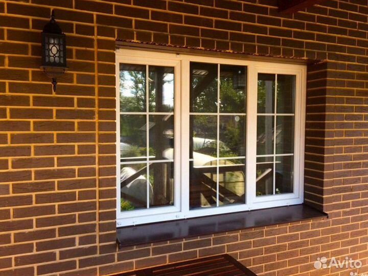 Окно пластиковое трехстворчатое