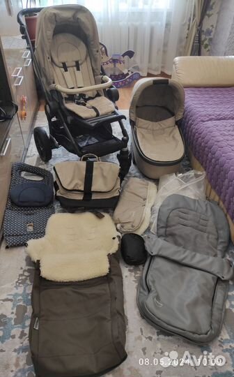 Коляска 2в1 Teutonia be you elite+адаптеры maxicos