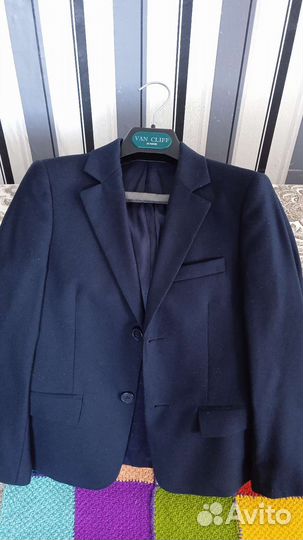 Школьный костюм для мальчика 10 лет, 140 синий