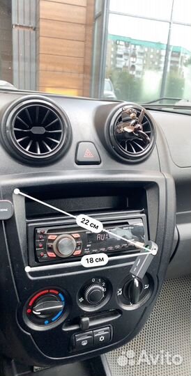 Центральная консоль на Лада Гранта 1 din