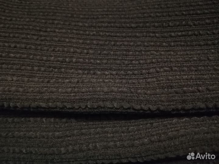 Отрез оригинальной ткани, вискоза, цвет чёрный