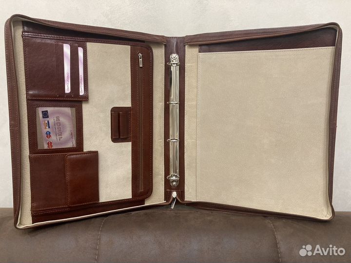Мужской кожаный портфель (папка)