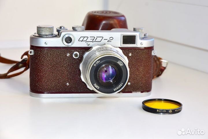 Фэд-2 Бордовый Редкий Юбилейный Экземпляр Рабочий