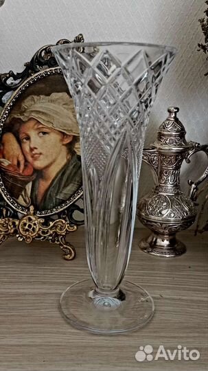 Хрустальная ваза чехия