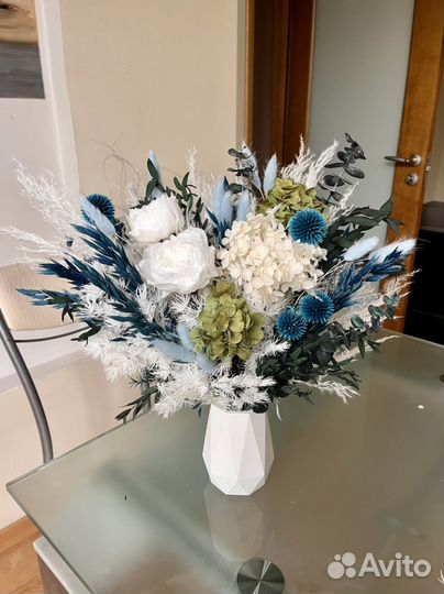 Букет из сухоцветов, сухоцветы,композиция